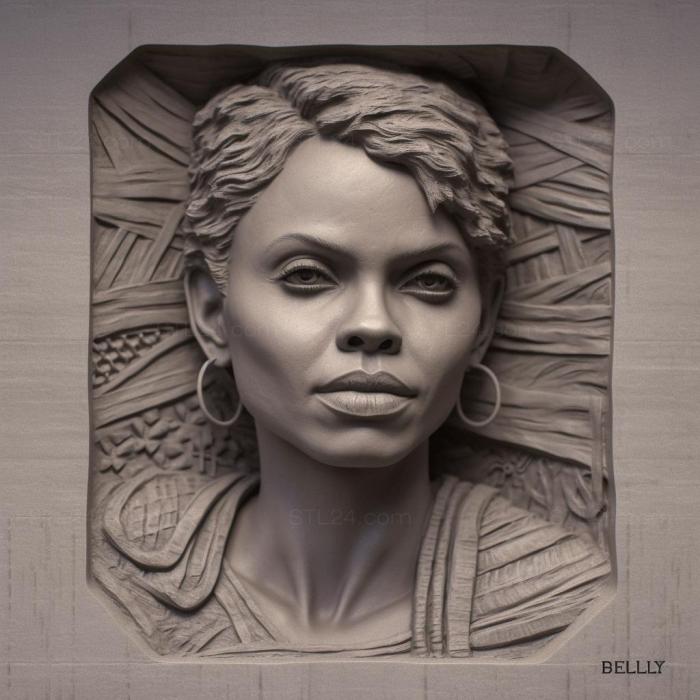 Famous (Halle Berry 4, 3DFMS_8555) 3D models for cnc